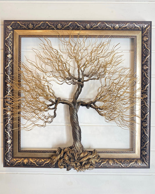 Copper Tree on Frame