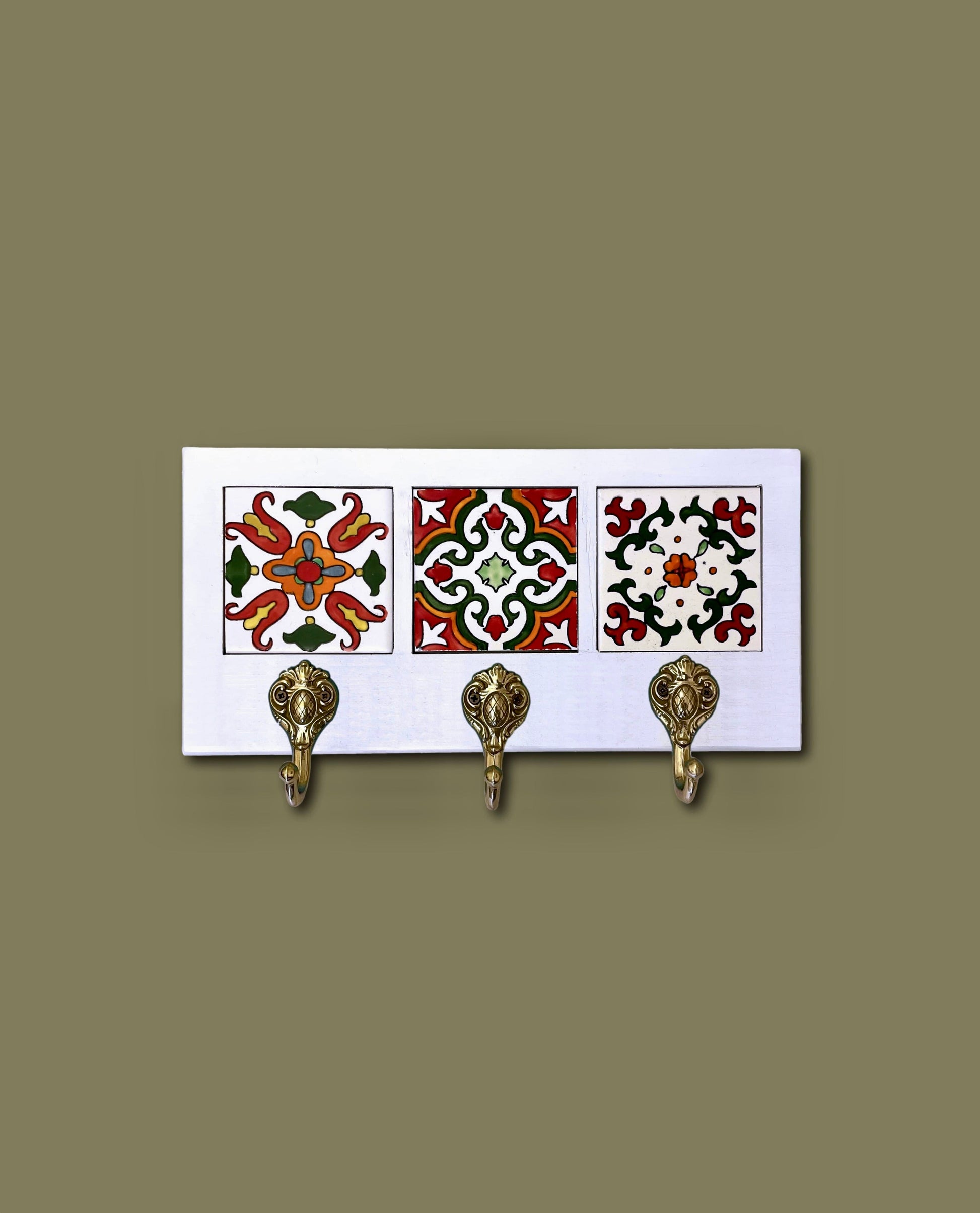 Decorative Key Hangar - White