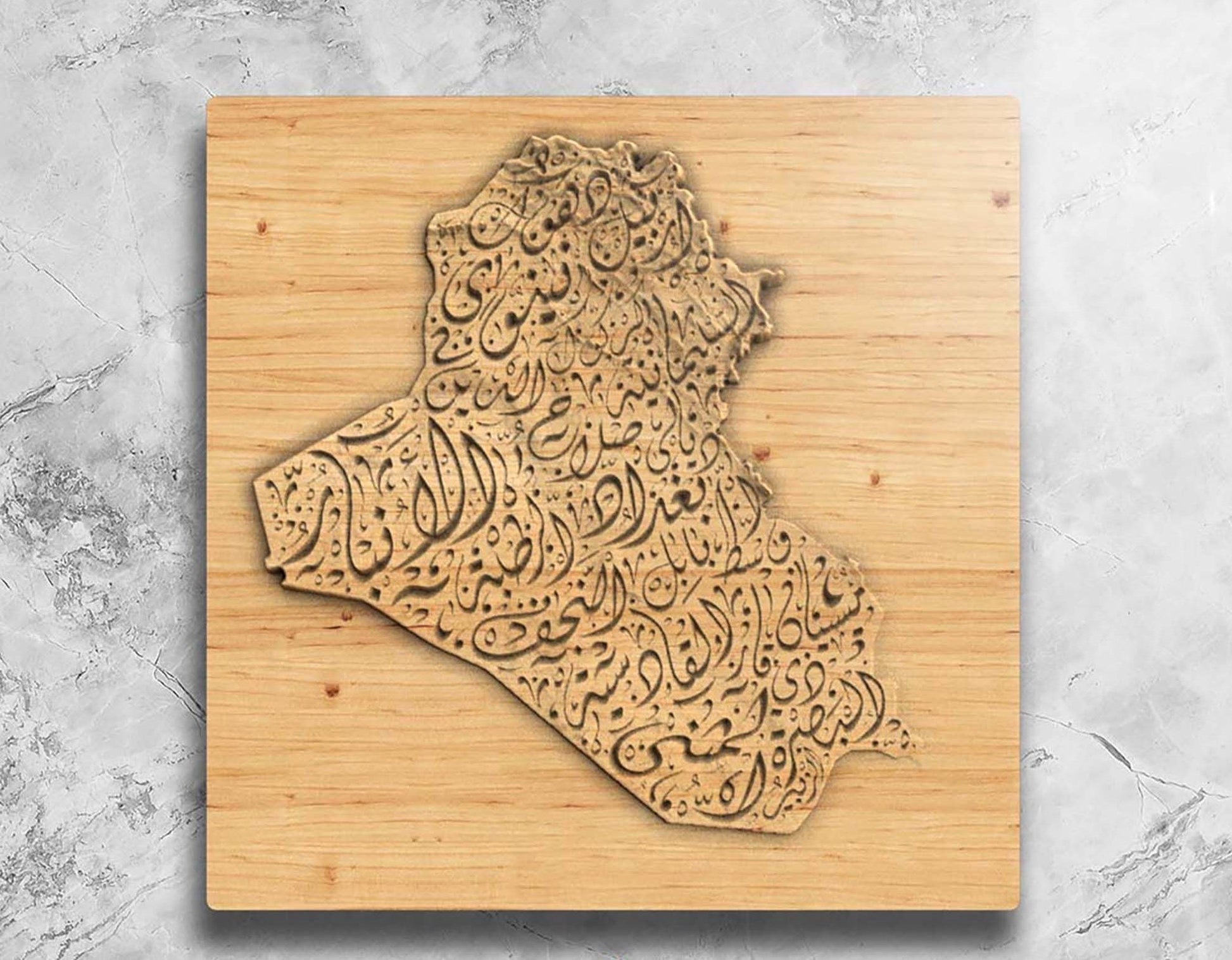 Iraq Topography Map