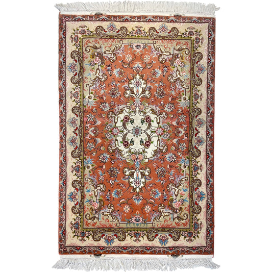 Persian Tabriz Rug | Wool & Silk | 160 x 100 cm