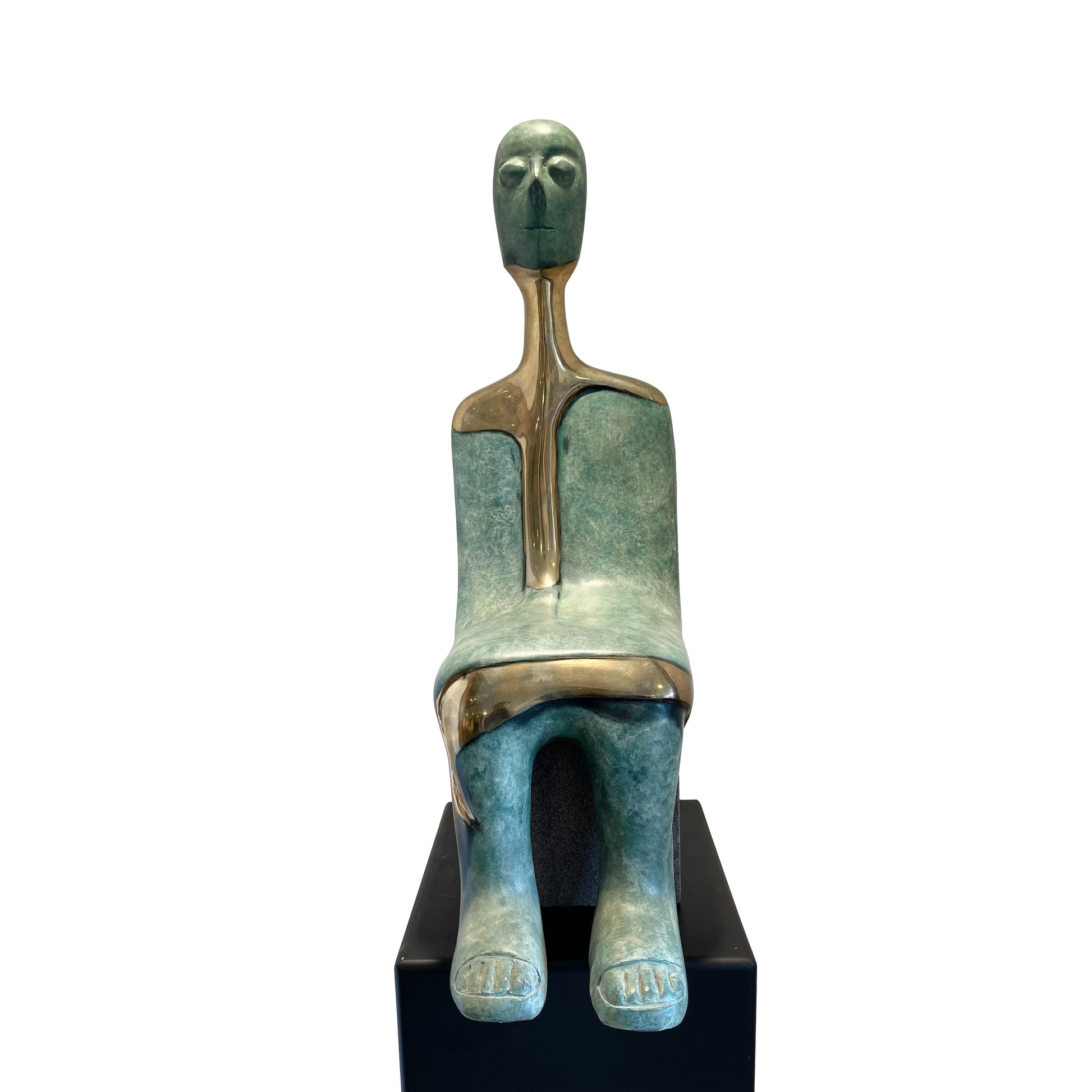 Seated Serenity - Bronze Sculpture