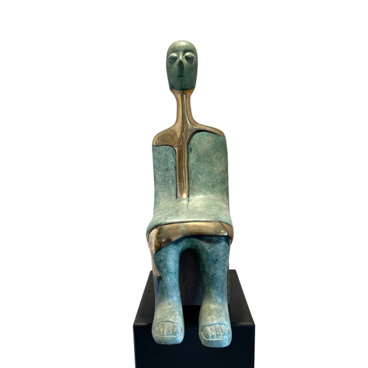 Seated Serenity - Bronze Sculpture