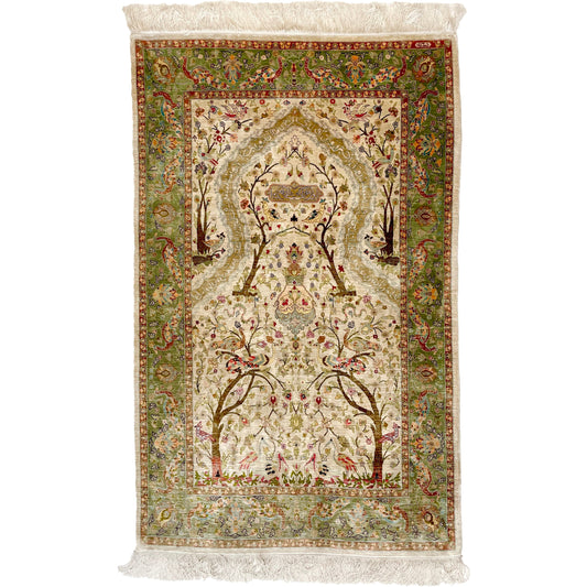 Turkish Hereke Rug | Silk | 177 x 109 cm
