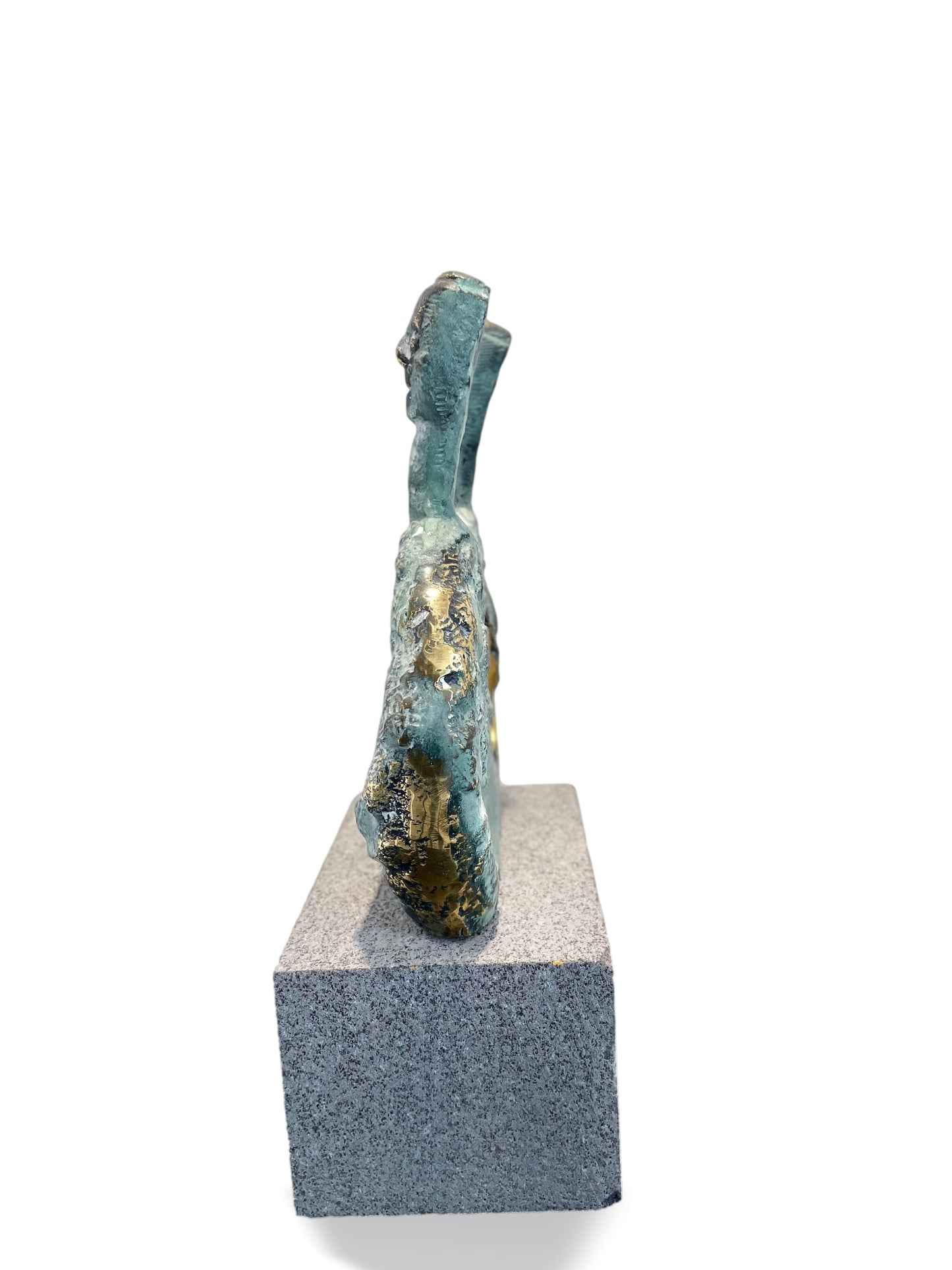 Two Head Bronze Sculpture - 'Ain Ghazal Collection