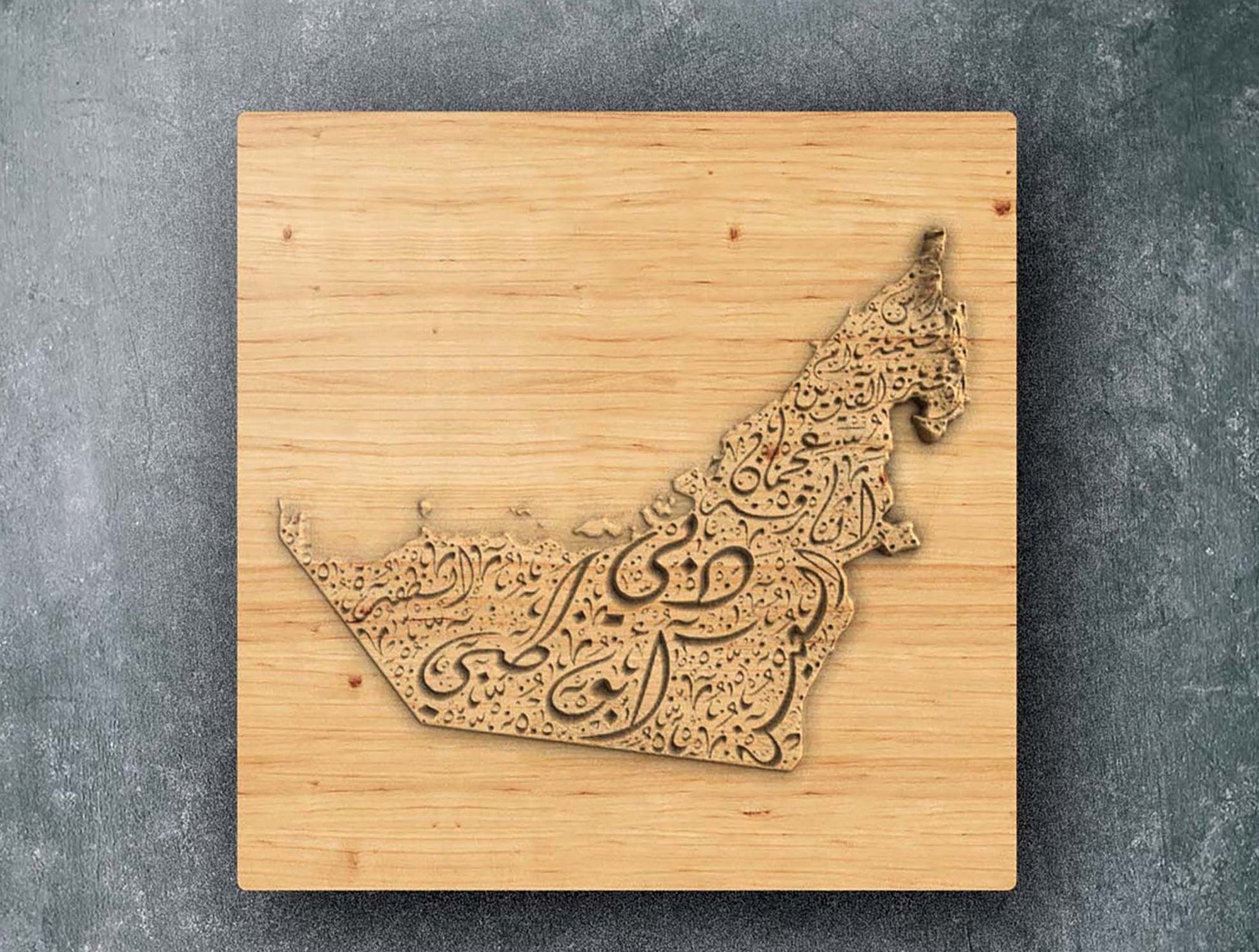 UAE Topography Map