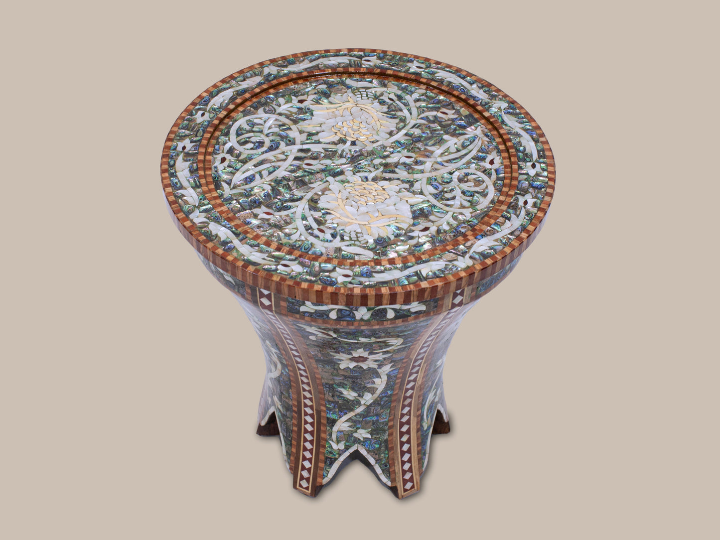 Accent Table Set - Mother of Pearl Inlay