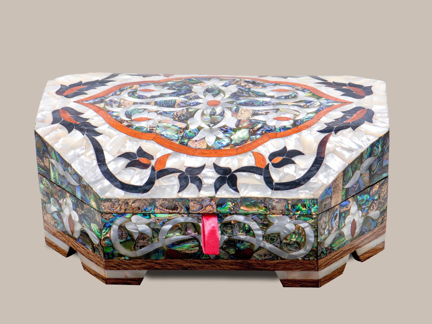 Jewelry Box Covered - Mother Pearl