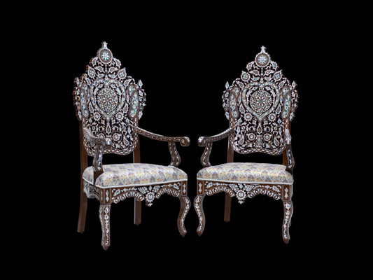 Large Chair Set - Engraved Mother Pearl