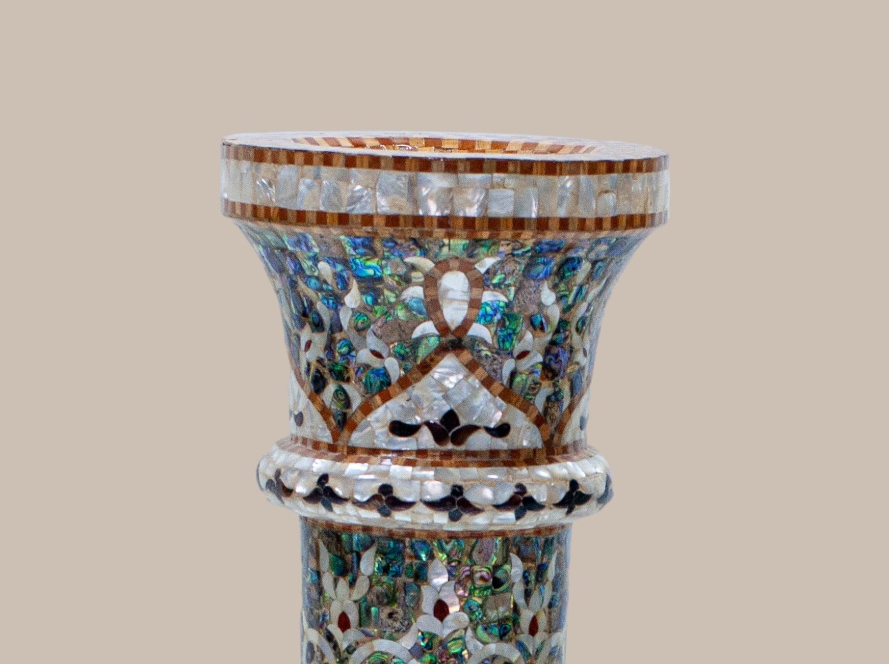 Vases Embellished with Mother Pearl