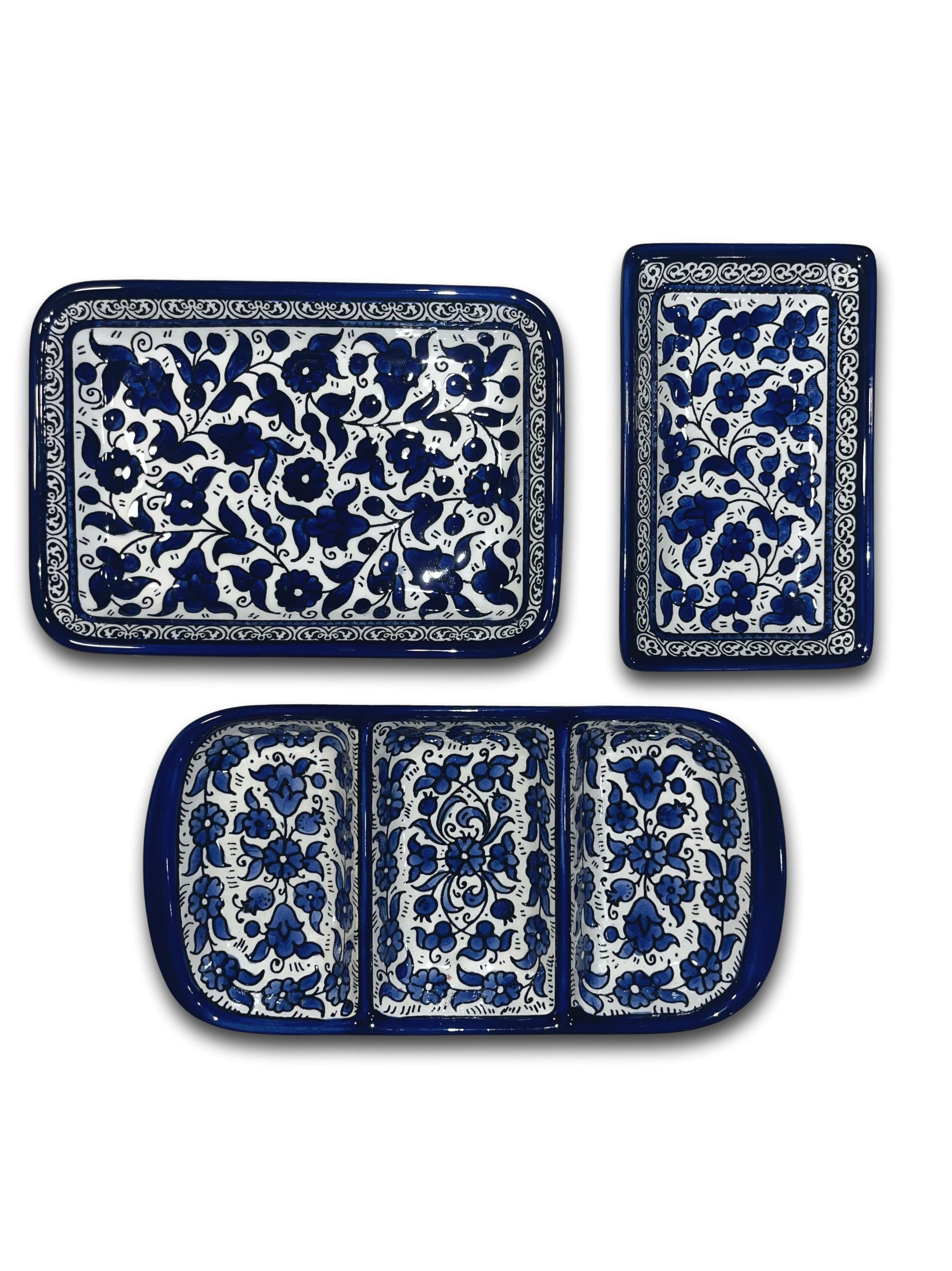 Appetizer Plates Set - Blue