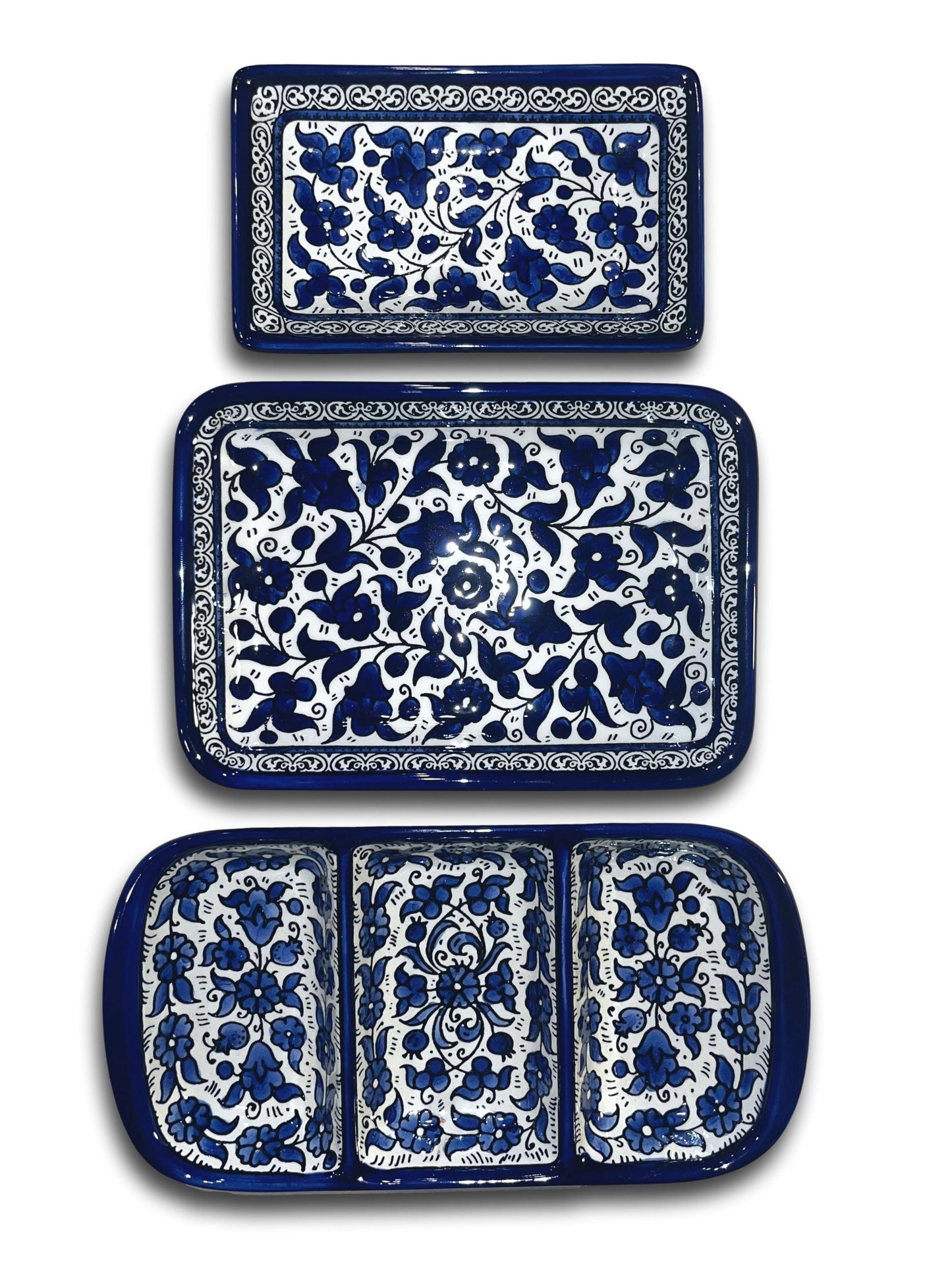 Appetizer Plates Set - Blue