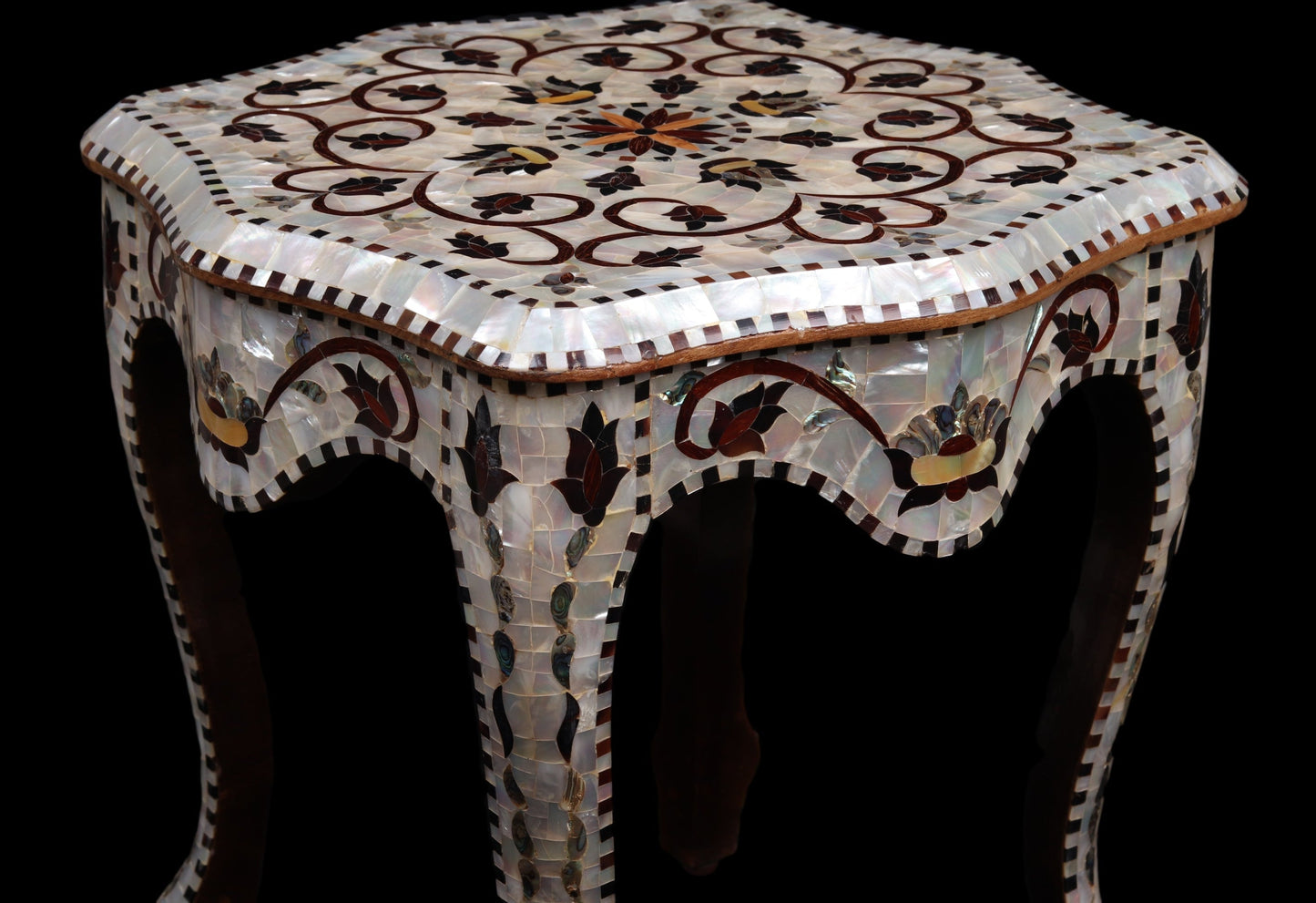 Chairs & Table Set - Covered in Mother of Pearl