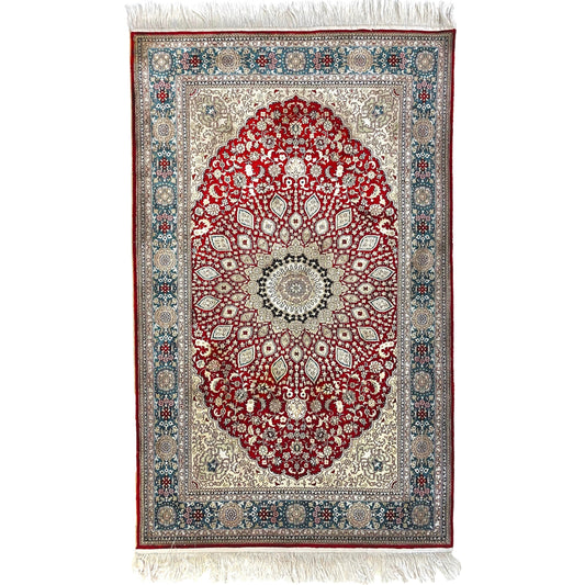 Chinese Vintage Rug | Silk | 123 x 75 cm