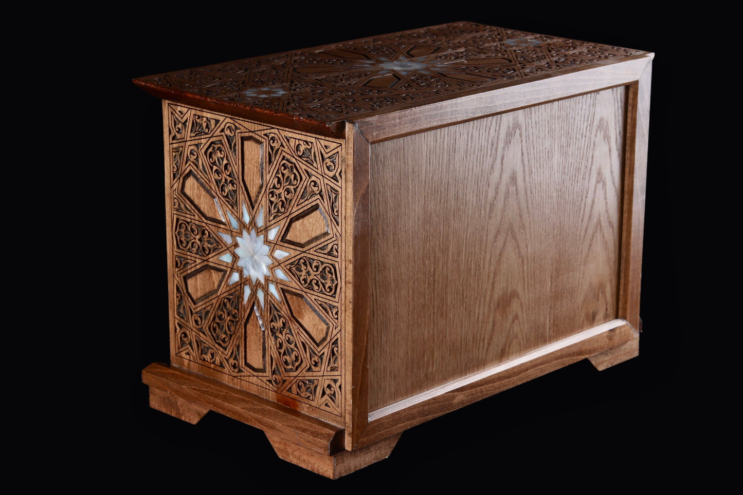 Jewelery Box - Carved and inlayed