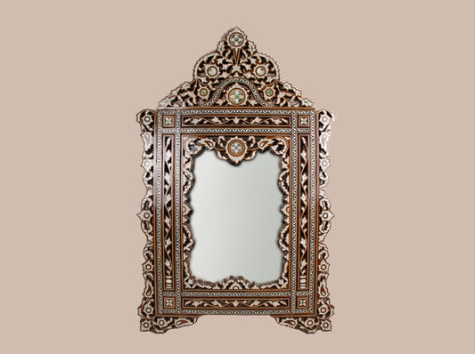 Mirror - Inlayed with Blue and White Mother of Pearl