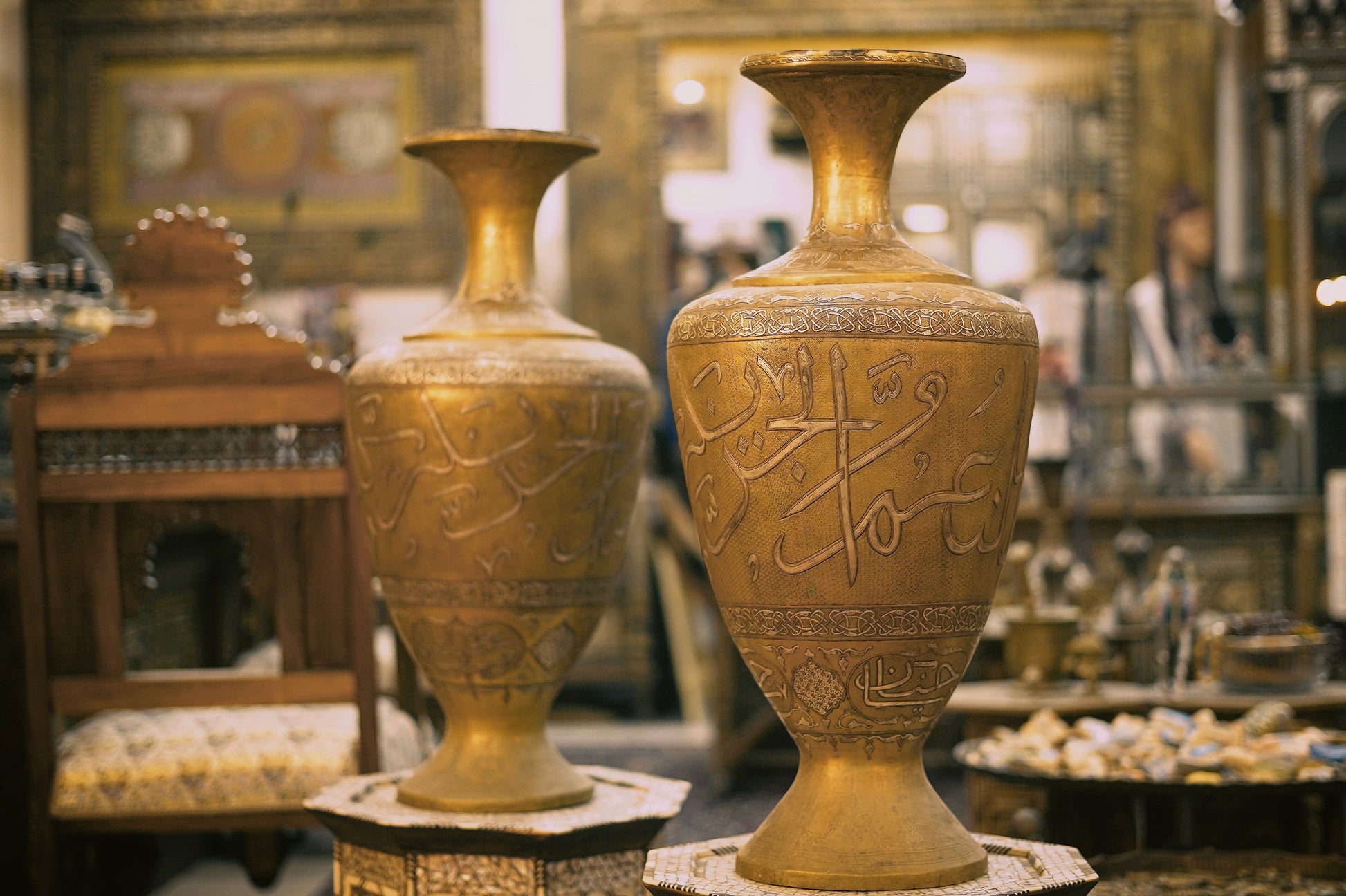 Pair of Ottoman Vases