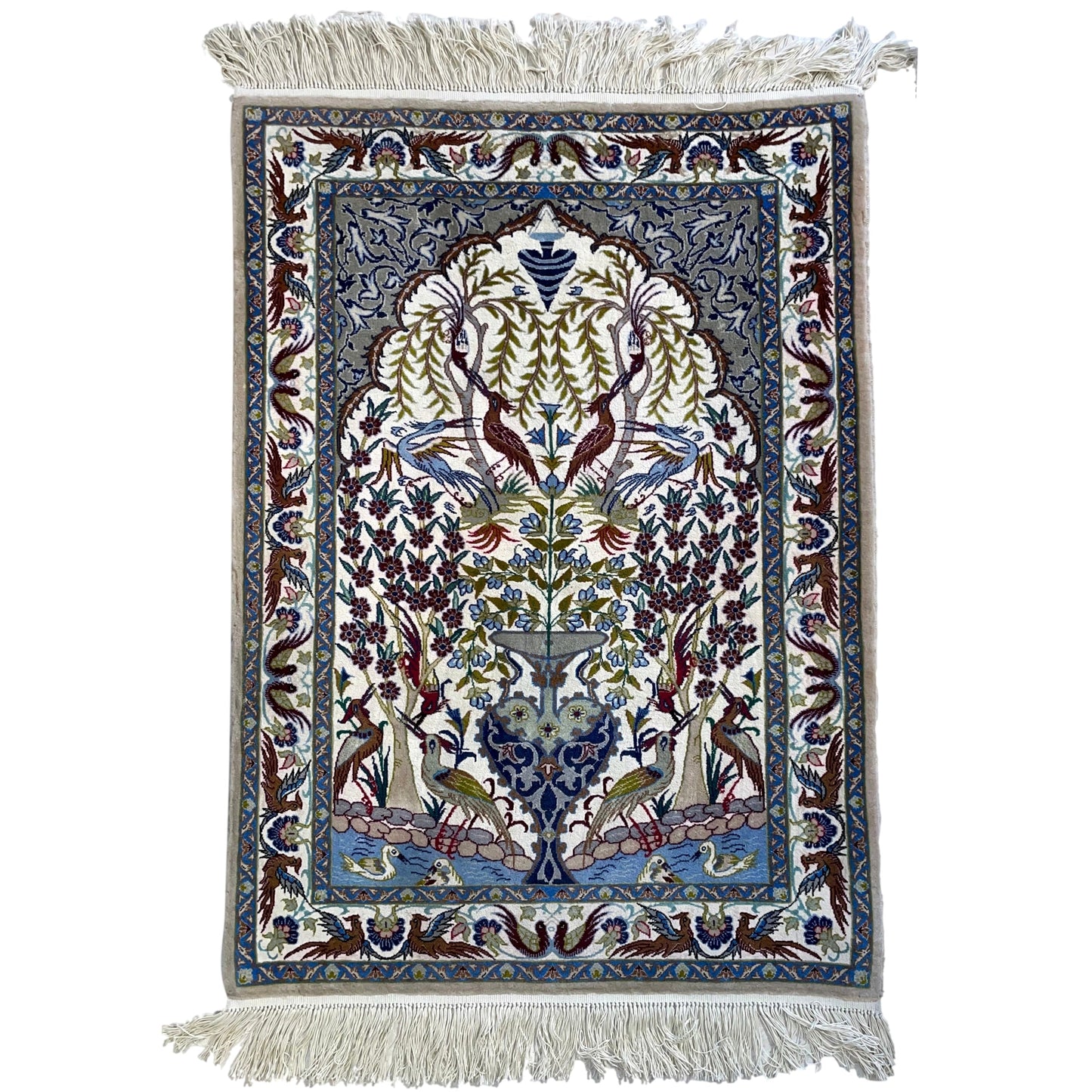 Persian Isfahan Rug | Wool | 108 x 75 cm