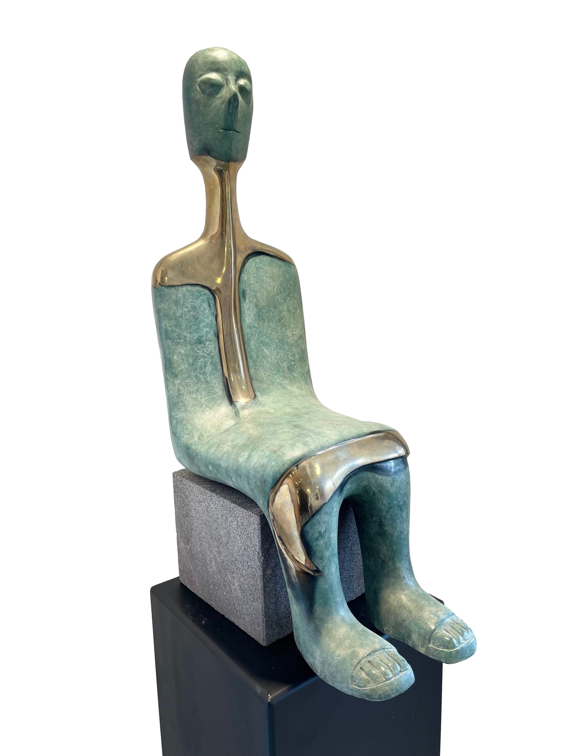 Seated Serenity - Bronze Sculpture