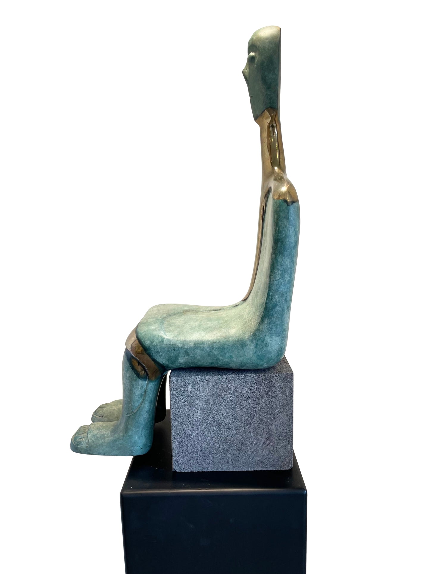 Seated Serenity - Bronze Sculpture