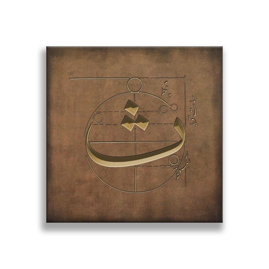 Arabic Calligraphy Wall Art ث – Artizanic